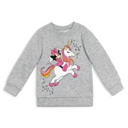 Disney Minnie Mouse Penelope Big Girls Sweatshirt Grey 14-16